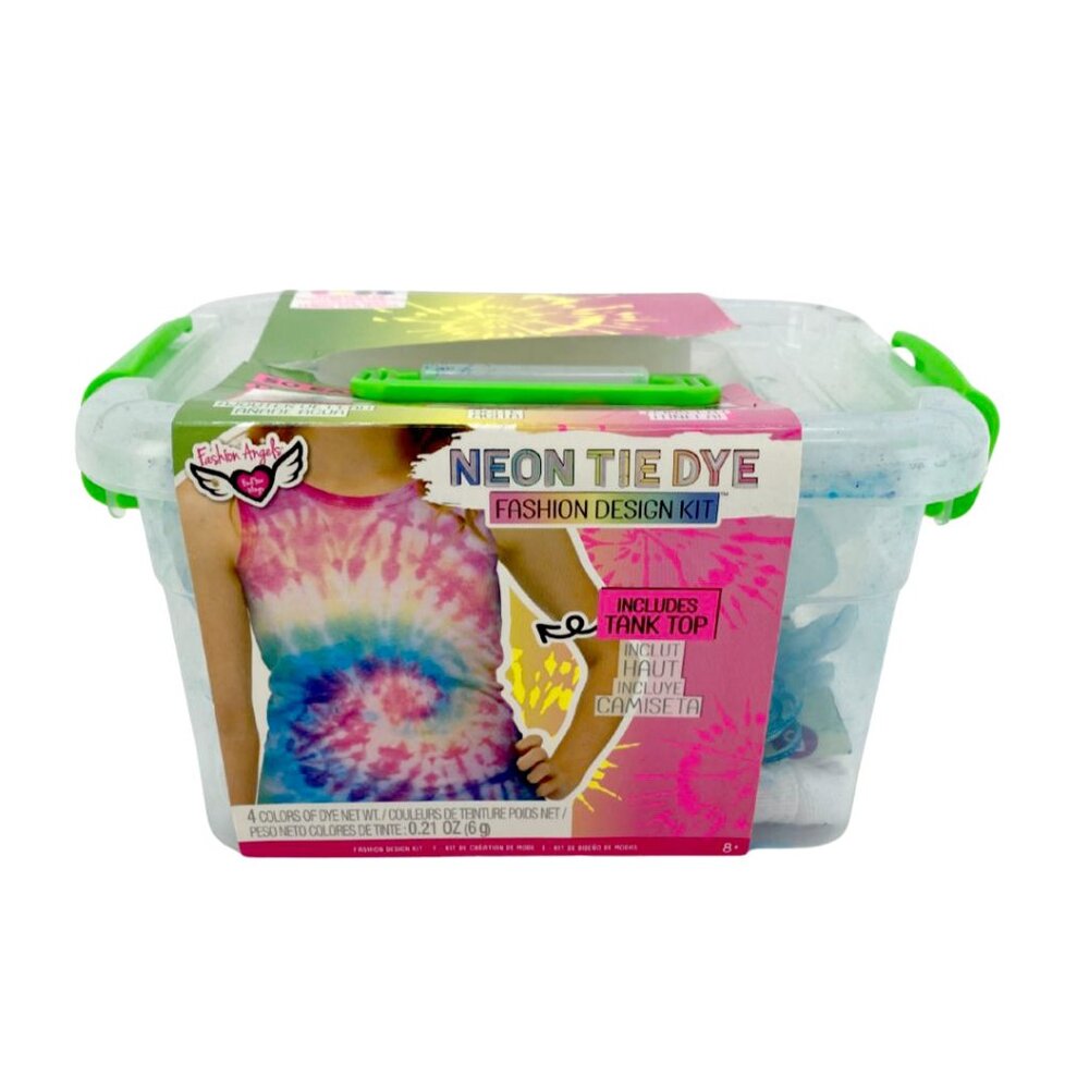 Fashion Angels Neon Tie Dye Fashion Design Kit | 4 Colours | For Ages 8+
